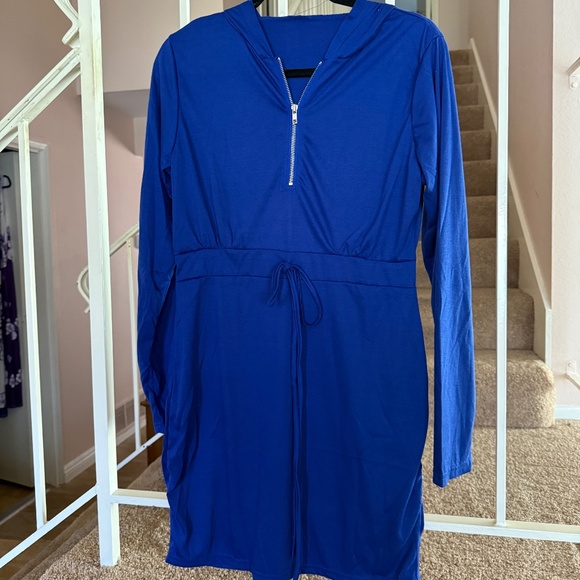 NoBramd Dresses & Skirts - Blue Hoody Dress